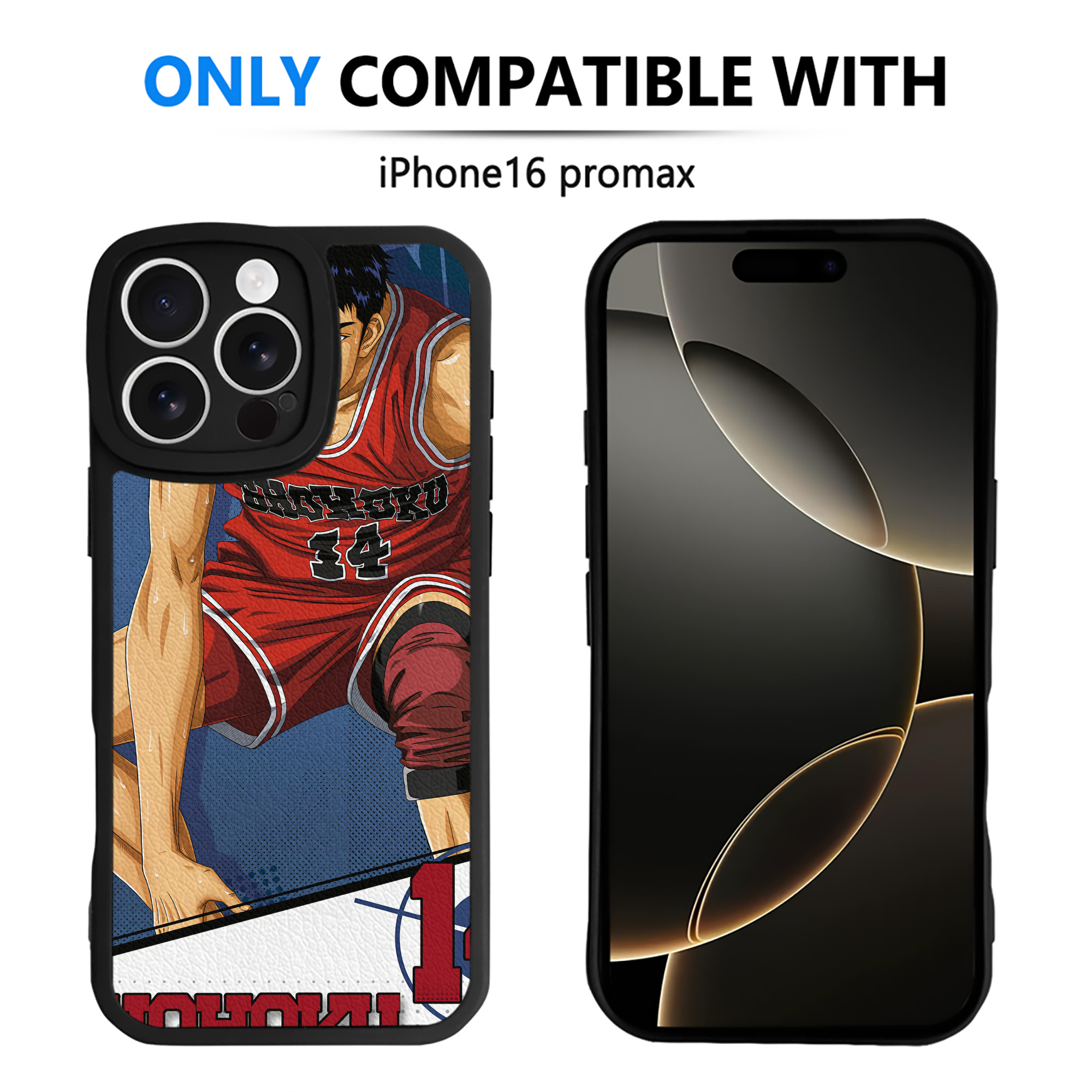 （画像用） SLAM DUNK／スラムダンク 【iPhone 16シリーズ対応】シリコンスマホケース（レザー調） 材質：シリコン